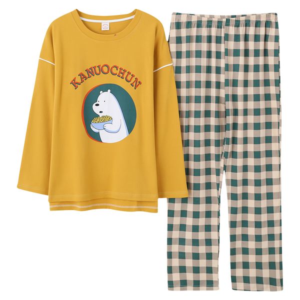 

home clothes for women sleepwear long sleeve sets autumn 5xl pyjama femme pijamas women's pajama larger size pajamas for lady, Black;red