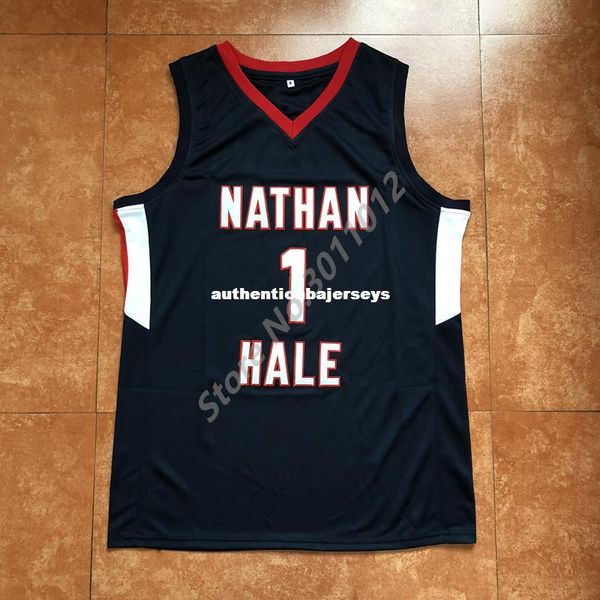 

2018 new #1 michael porter jr nathan hale high school basketball jersey all size embroidery stitched vest jerseys ncaa, Black;blue