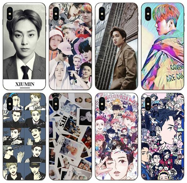 

tongtrade] painted exo kris derp collage music painted case for iphone 11 pro max x xs xr 6s 5s 5c galaxy a6s huawei nova 5i mi note 3 case