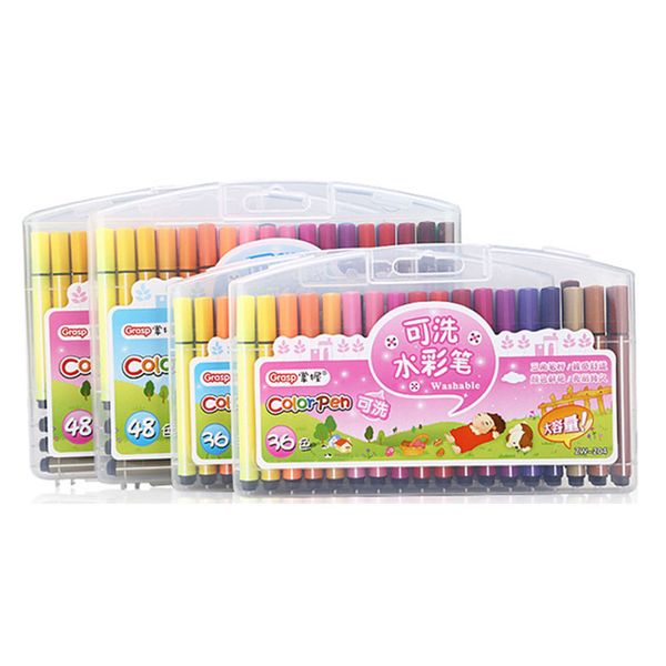 

18/24/48 color set art marker calligraphy diary pen watercolor pen color marker drawing painting art supplies brush