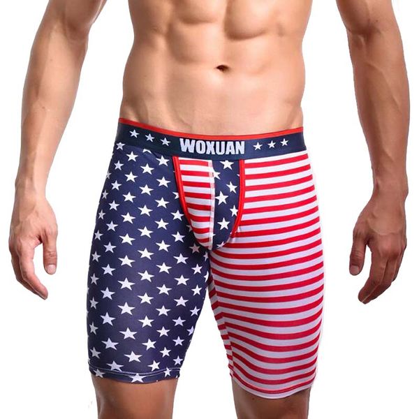 

men shorts fashion usa flag print men cotton novelty skinny leggings bottoms sleep bottoms mens short homens, White;black