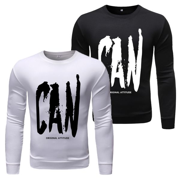 

2019 spring brand clothing men's long sleeve round neck t-shirts casual baseball tshirt men raglan tee streetwear plus size xl, White;black