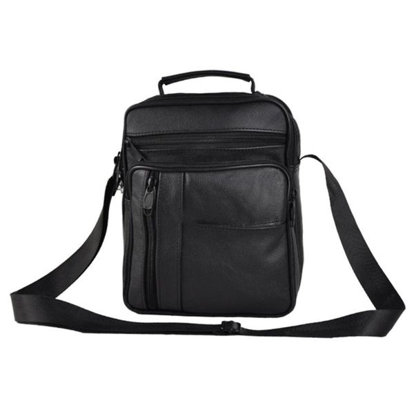 

travel briefcase men cross body single-shoulder messenger business real leather