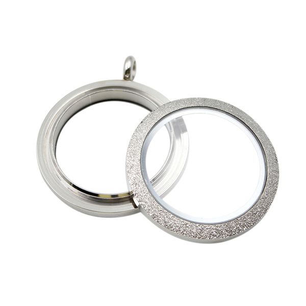 

20mm 25mm 30mm 34mm) stainless steel waterproof locket silver shine floating locket pendant floating charm memory locket