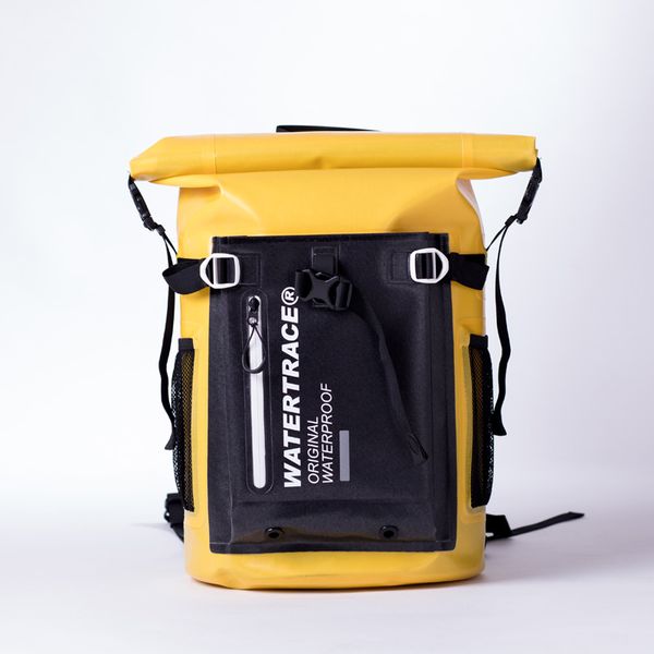 

watertrace 25l waterproof backpack scuba diving swim fins snorkel snorkelling flippers bag river trekking cycling backpack