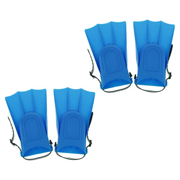 

2 pairs adults adjustable flippers fins swimming