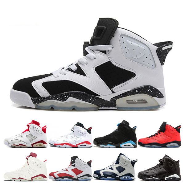 

Luxury 6 6s Men Oreo Basketball Shoes mens Infrared Black Cat Sport Angry bull Olympic Shoes Classic UNC Carmine Sport Blue Alterna Sneakers