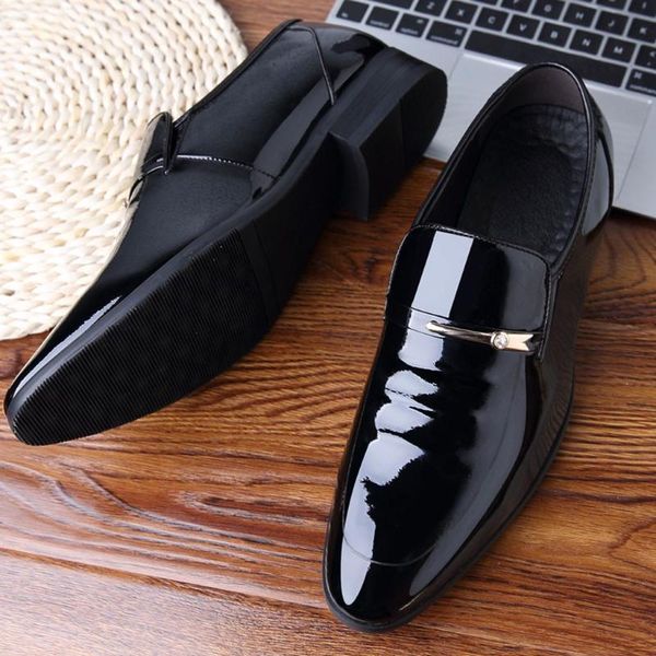 

classic dress shoes men leather formal shoes men oxford for sapato social masculino zapatos de hombre de vestir apr17, Black