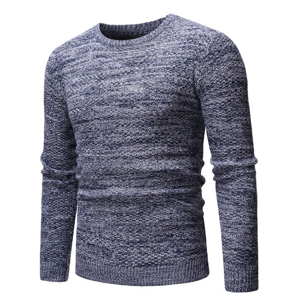 

2019 autumn casual men's sweater o-neck solid slim fit knittwear mens sweaters pullovers pullover men comfortable pull homme 2xl, White;black