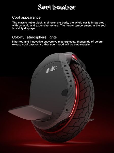 

No tax ninebot one z10 foldable electric unicycle wide wheel 995wh 530wh 45km h max peed bluetooth mart app from xiaomi mijia