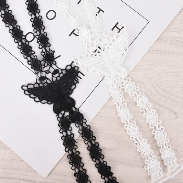 

1pcs white&black lace bra straps butterfly flower cross back lady girl bra straps decoration shoulder straps necessary, Black;white