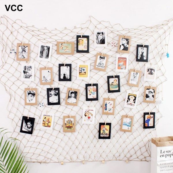

home net p frame wall hanging display with 40 clip by fishing net wall stickers decor diy picture frames ps