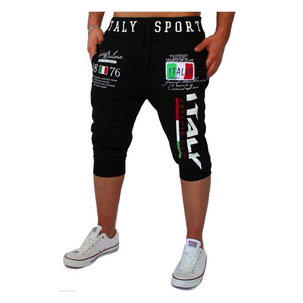 

unpadupe 2019 new shorts mens tights compression bermuda short italy printing design men homme cholyl shorts, White;black