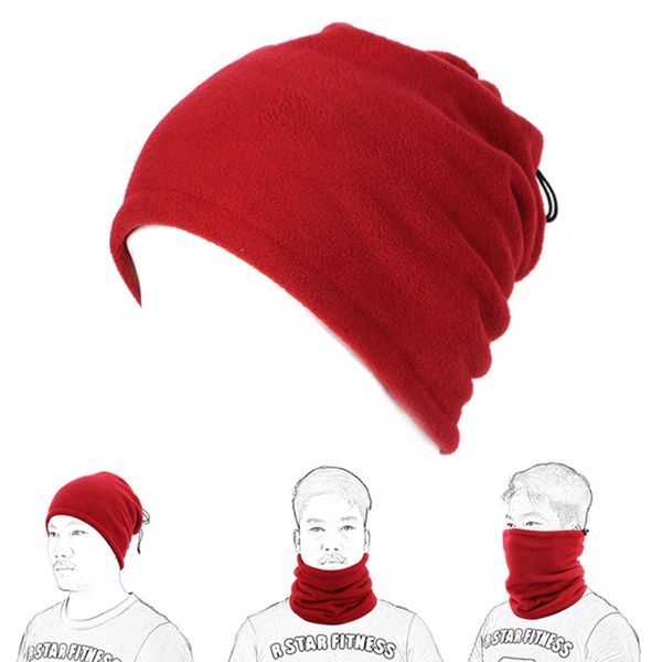 

hiking scarf hat camping face mask cycle polar fleece outdoor balaclava snood neck gaiter warmer neck tube face mask headwear, Black