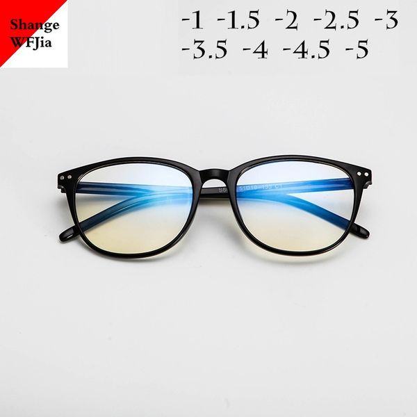 

retro myopia glasses frame women blue film optical spectacles frames finished nearsighted -1 -1.5 -2 -2.5 -3 -3.5 -4 -4.5, Black