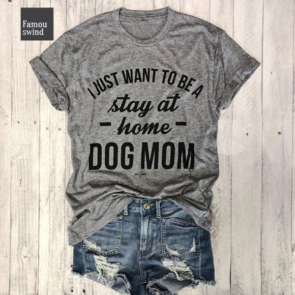 

просто хочет тенниски быть на любви собака мамы hipster женщина graphic tee слоганы женщины грея одежду топы 90s, White