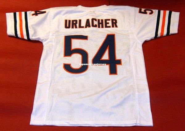 

retro #54 brian urlacher custom mitchell & ness jersey white mens stitching s-5xl,6xl football jerseys running, Black;blue