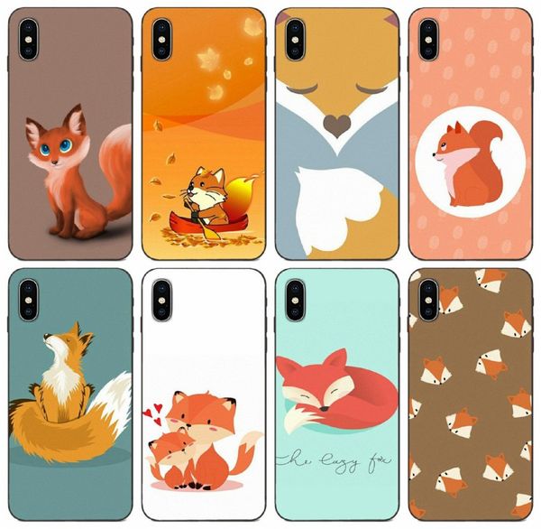 

tongtrade] sly fox cute animal case for iphone 11 pro x xs max xr 8s 8 7s 7 plus samsung a8 a9 huawei gt3 gx8 xiaomi 9t pro brand new case
