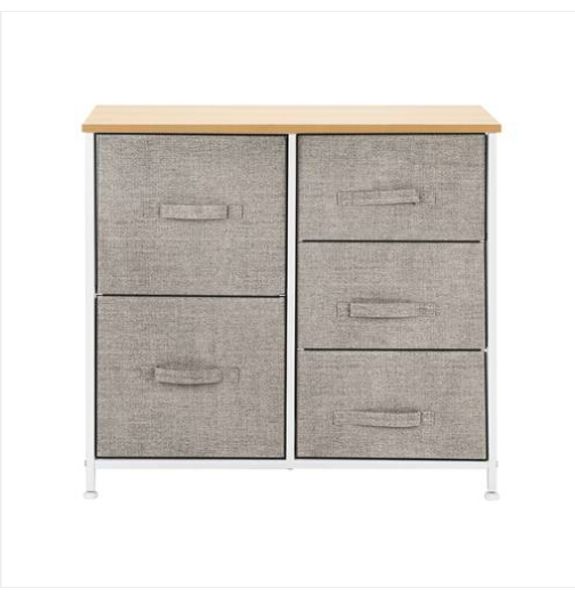 

белье / натуральный dresser организатор с 5 тумбы ткань dresser башни для спальни