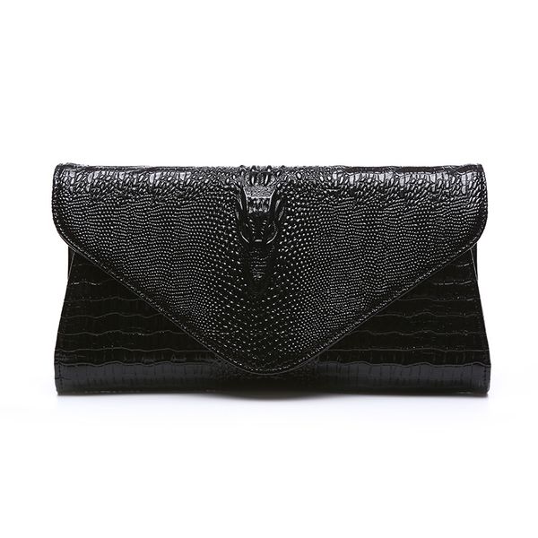 

leather handbag crocodile clutch bag high-grade leather bag banquet