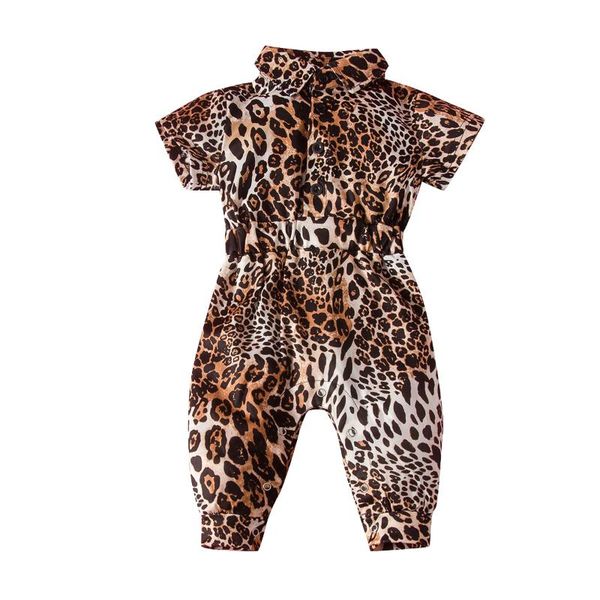 

0-24m newborn baby girl leopard romper long sleeve fashion outdoor jumpsuit infant girl outfit, Blue