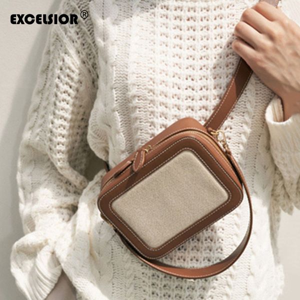

excelsior new women's chest bag 2020 retro small flap spring and summer crossbody bags simple patchwork shoulder messenger bag