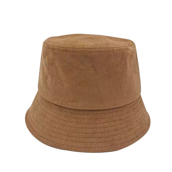 

winter bucket hat for women and men fashion solid thickened soft warm corduroy fishing cap outdoor vacation hats