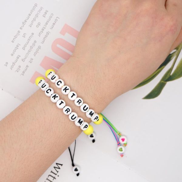 

go2boho bracelet lettre women bracelets summer letter jewelry mens handmade femme 2020 braided rope pulseras trendy bangles, Black