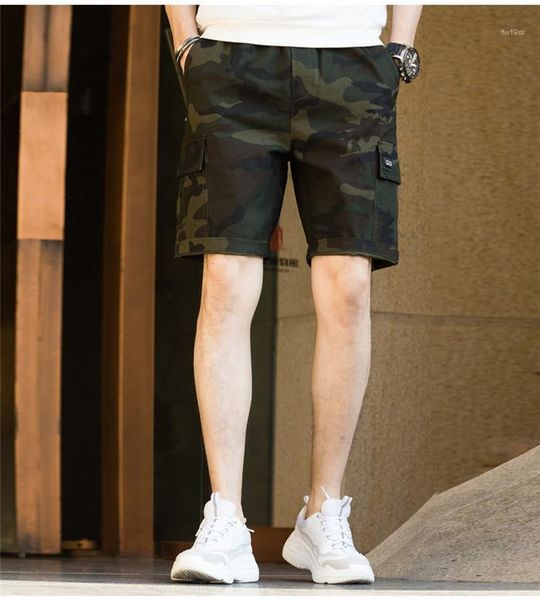 

брюки сплошной цвет колен средний талия манжеты камуфляж мужские дизайнерские шорты плюс размер casual mens cargo, White;black