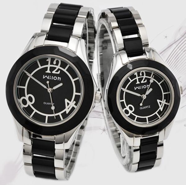 

new rhinestone ceramics watches women man lover stylish casual watch quartz dress wristwatches clock female montre homme, Slivery;brown