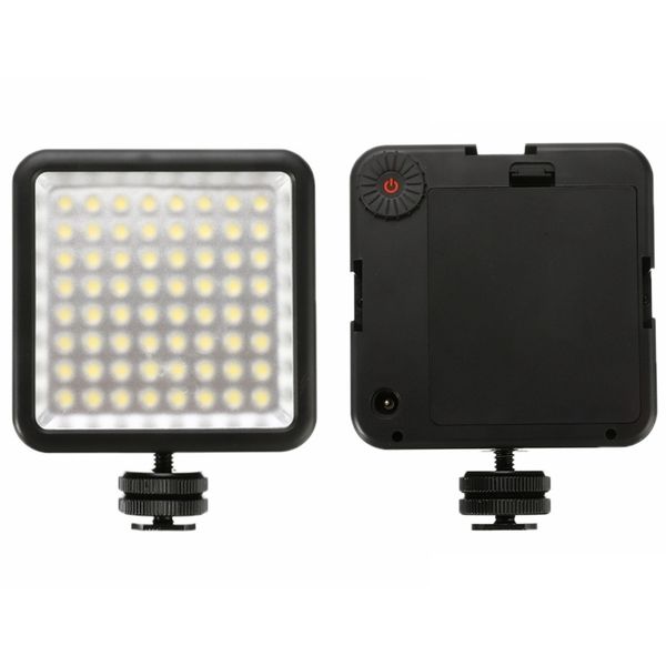 

64 led p video light fill lamp on camera shoe led lighting for canon nikon dslr camcorder live stream pgraphy light