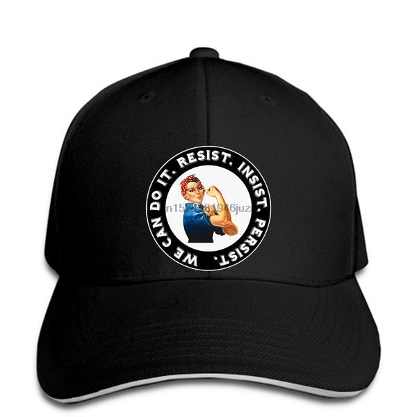 

hip hop baseball caps custom printed hat men rosie the riveter resist insist persist resist women snapback, Blue;gray