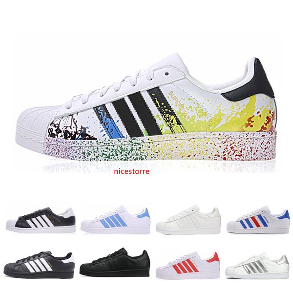 

designer superstar men women running shoes white hologram iridescent junior superstars 80s pride sneakers mens sport casual shoes us 5-10