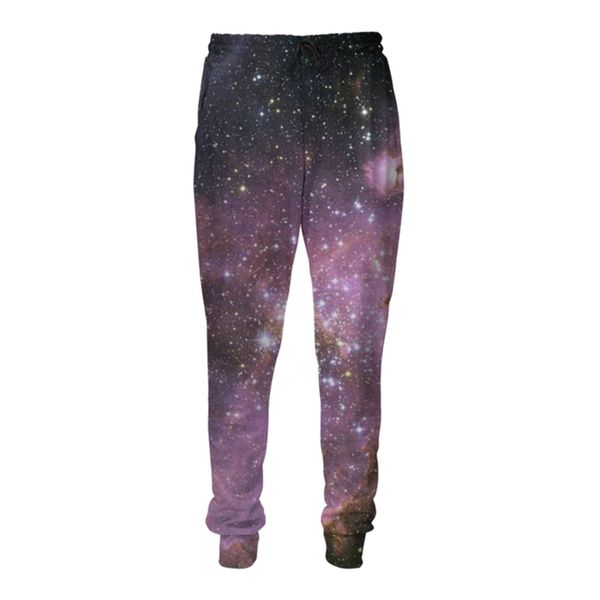 

casual pants men fashion interstellar space 3d printed streetwear cargo joggers male long trousers clothing homme sweatpants, Black