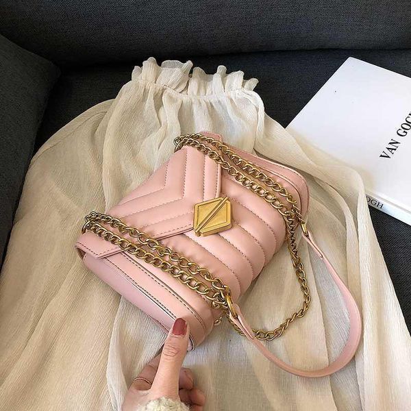 

lock flip bag fashion new pu leather women's designer handbag sweet girl chain shoulder messenger bag drop shipping