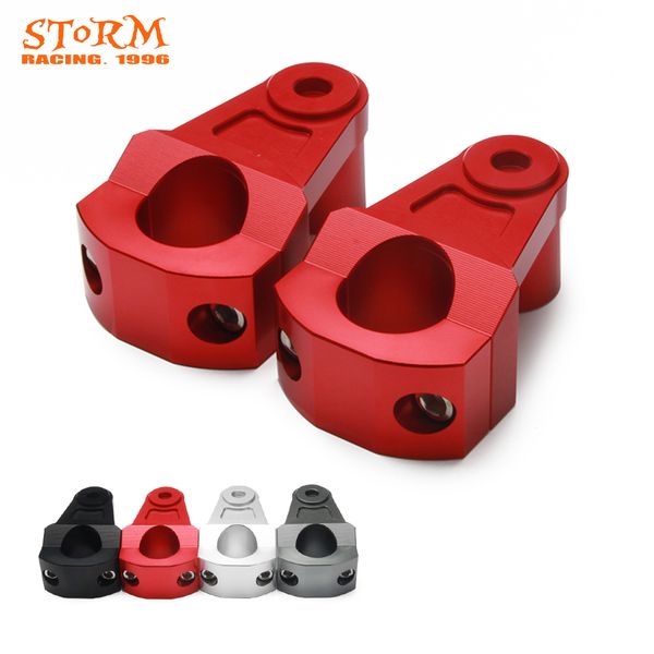 

motorcycle aluminum cnc adaptor 28mm 11/8" universal handlebar bar mount risers clamp for crf yzf wrf kxf klx rmz drz