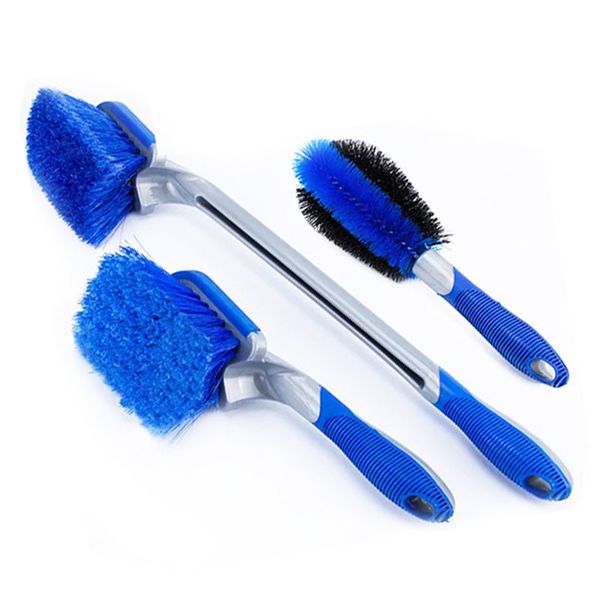

car wash tool set wheel brush combination household blue tire brush car beauty maintenance cleaning steel ring