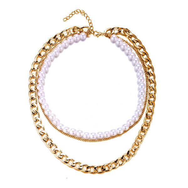 

vintage pearl pendant necklace hip pop individuality pendants for women birthday new year gift drop shipping, Silver