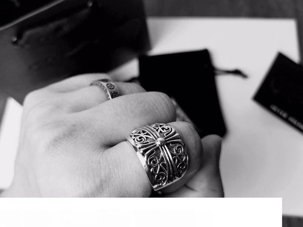 

popular fashion brand ch designer bracelet rings for lady design man and women party wedding lovers gift luxury hip hop jewelry, Silver