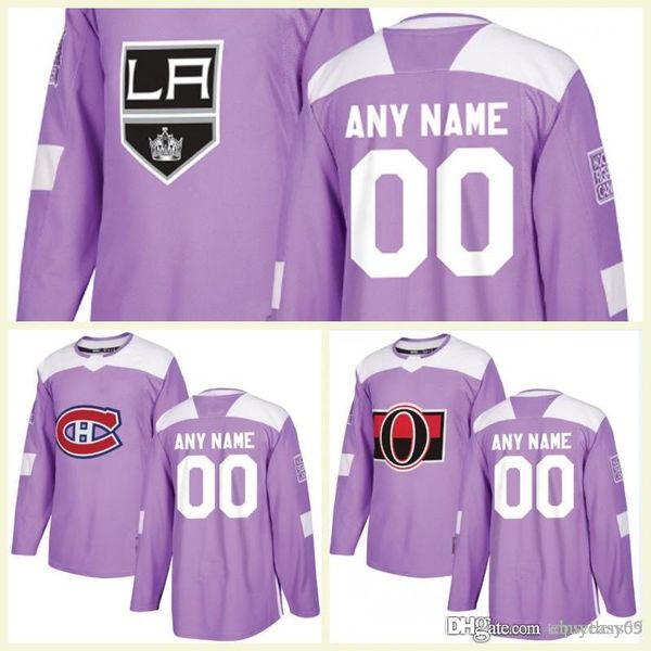 Men's Montreal Canadiens adidas White/Purple Hockey Fights Cancer