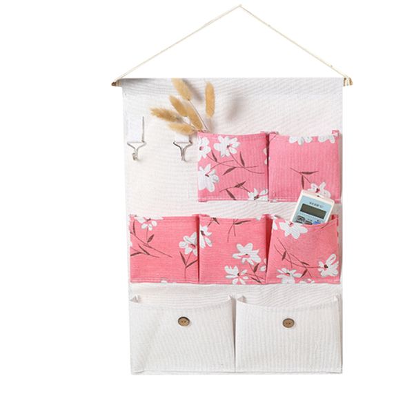 

2020 new 7-cell hanging bag foldable hanging wall dormitory storage organizer debris storage bag