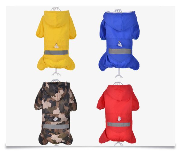 

pet собаки сплошного цвета плащ xs-xxl собака весна лето открытый ветрозащитный непромокаемые погладить четыре-ноги дождевик камуфляжную оде