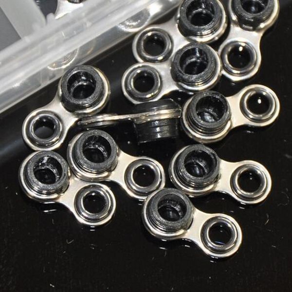 

100pcs fishing rod pole guide tip ring repair kit stainless steel eye rings 10 sizes fishing tackle box diy h150157b