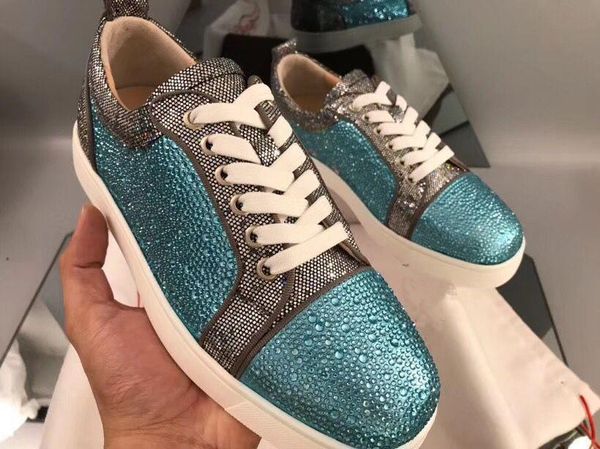 

designer red bottom loafers for men women casual shoes genuine leather slip on platform sneakers wedding party flats men shoes 040244, Black