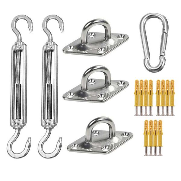 

shade sail hardware kit for triangle sun shade sails mounting hanging installation accessory for patio pool backyard