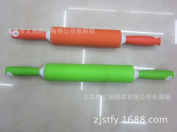 

spot supplies rubber handle silica gel rolling pin roll noodles stick flour club stick pressure noodles stick pressure dough