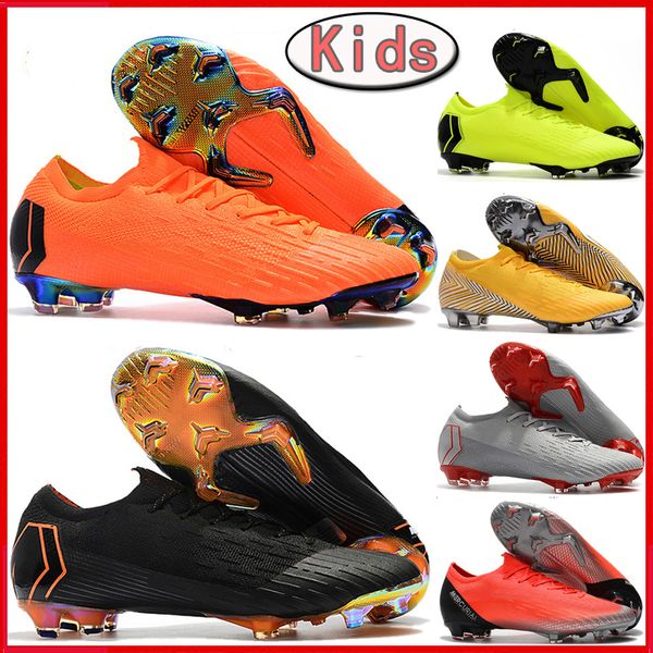 

Новые дети CR7 футбольные бутсы Mercurial пары VII 360 Elite FG молодежь мальчики футбольная о