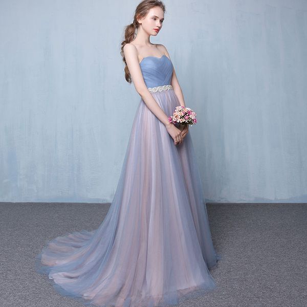 

новое поступление элегантные вечерние платья длинное платье vestido де festa a-line створки длинное платье развертки поезд, Black;red