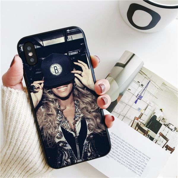 

fundas luxury beyonce hat cover for iphone 11 pro xs max xr case for iphone 8 7 6s plus 5s se 5 case soft silicone cover.