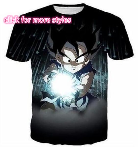 

new fashion couples men women dragon ball goku funny db print no cap casual t-shirts tee wholesale s-5xl t3, White;black